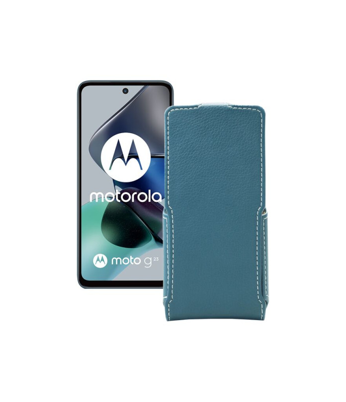 Чохол-флип з екошкіри для телефону Motorola Moto G23