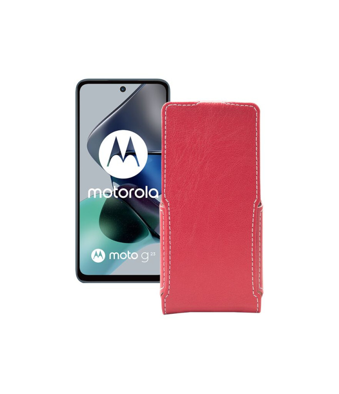 Чохол-флип з екошкіри для телефону Motorola Moto G23