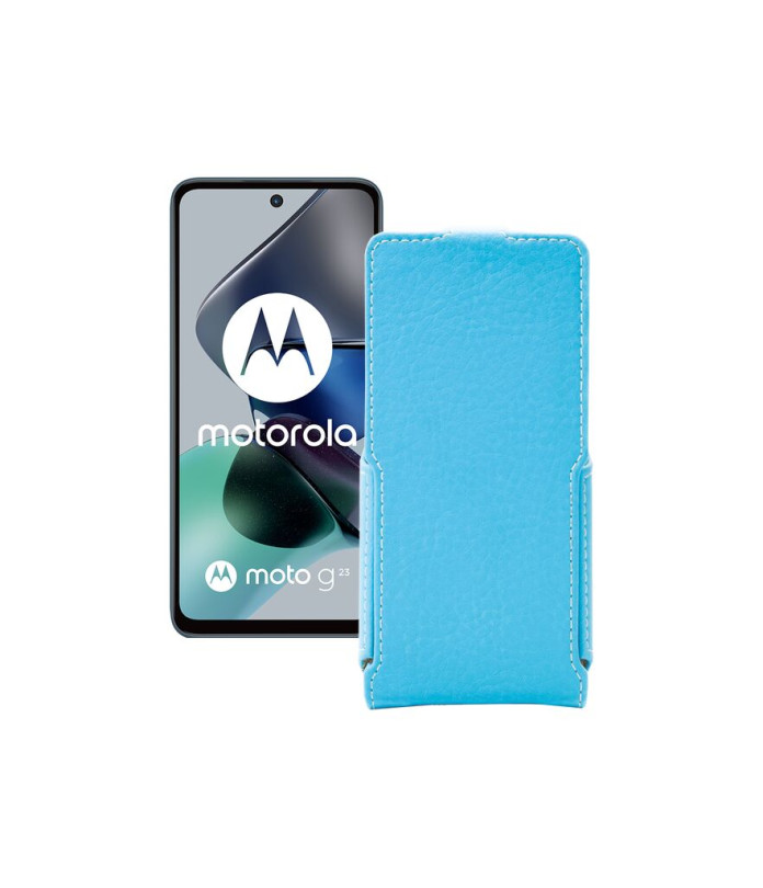 Чохол-флип з екошкіри для телефону Motorola Moto G23