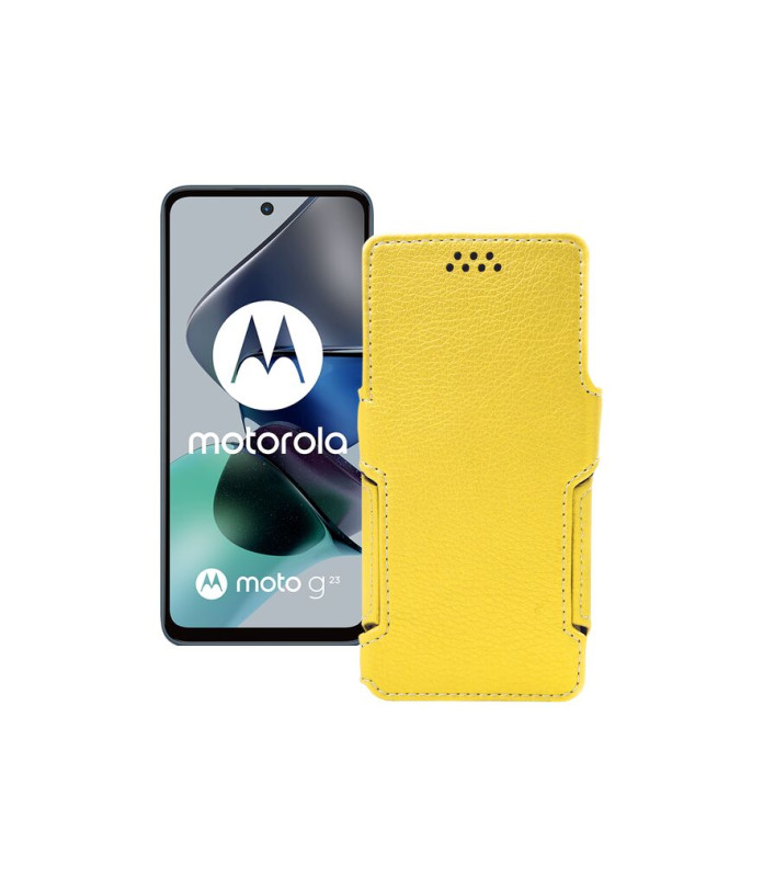 Чохол-книжка з екошкіри для телефону Motorola Moto G23