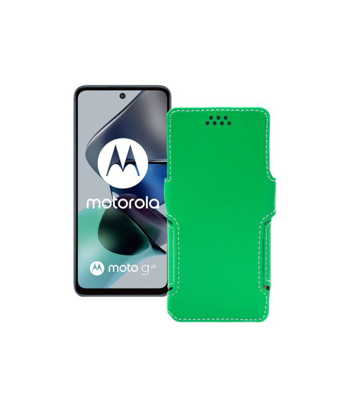 Чохол-книжка з екошкіри для телефону Motorola Moto G23