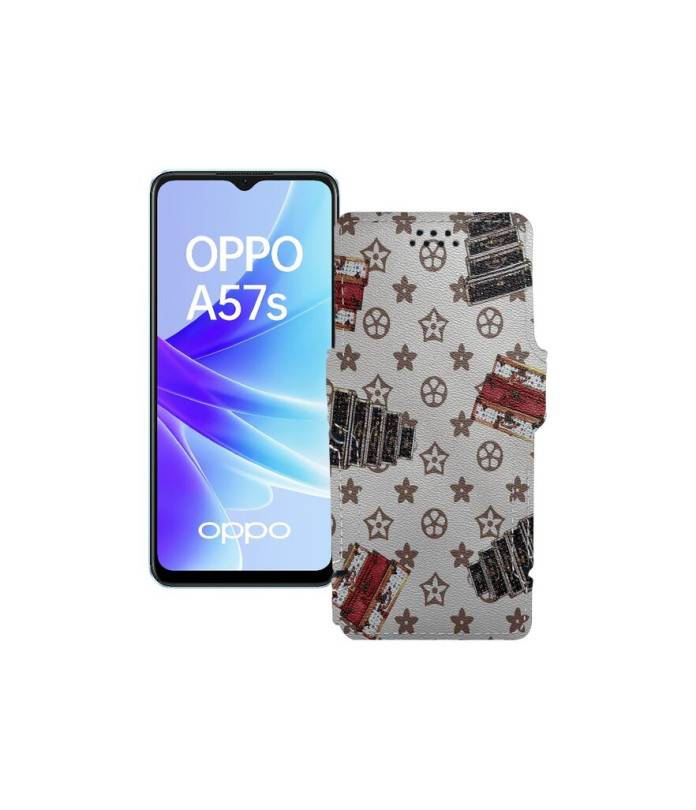 Чохол-книжка з екошкіри для телефону OPPO A57s