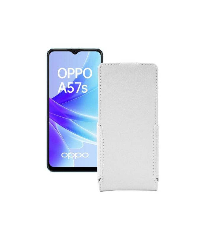 Чохол-флип з екошкіри для телефону OPPO A57s