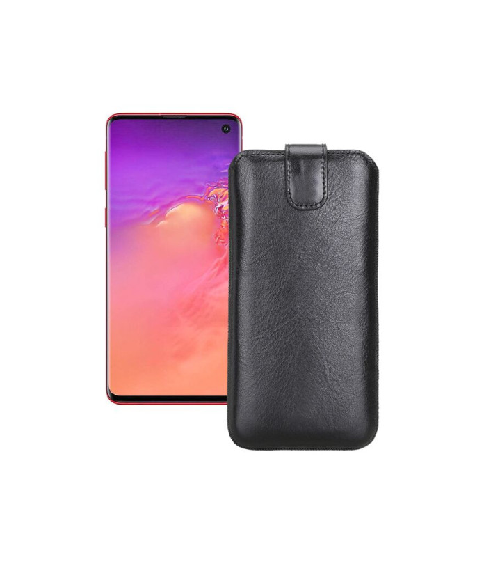 Витяжка з екошкіри для телефону Samsung Galaxy S10 (G973)