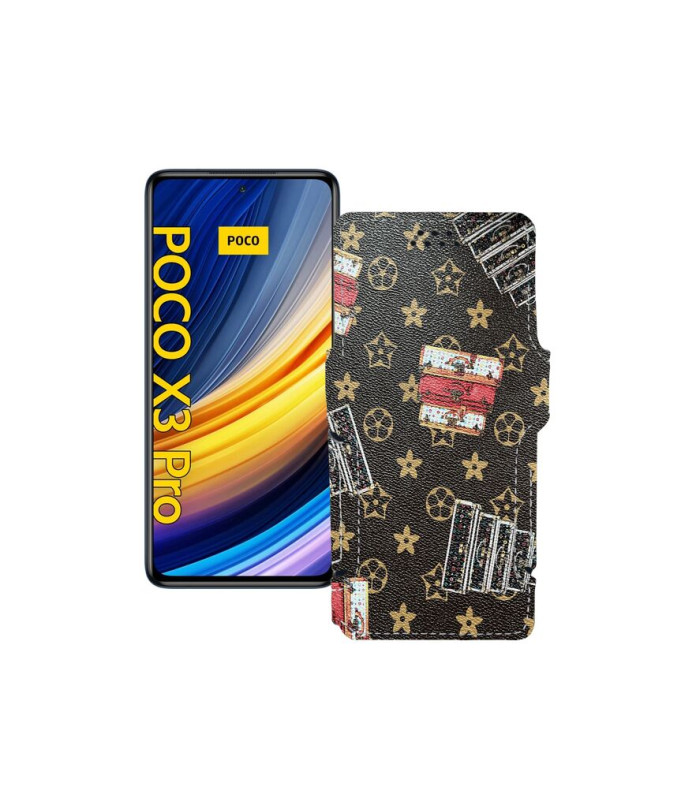 Чохол-книжка з екошкіри для телефону Xiaomi Poco X3 Pro