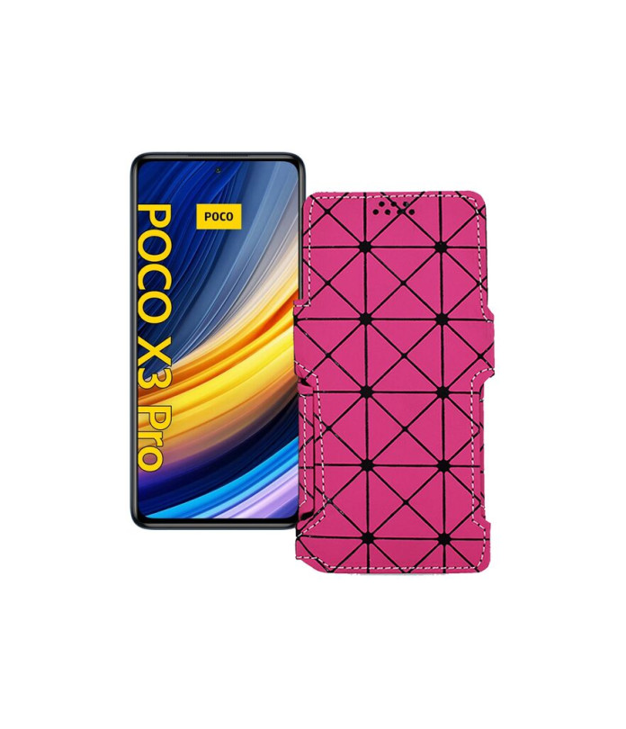 Чохол-книжка з екошкіри для телефону Xiaomi Poco X3 Pro