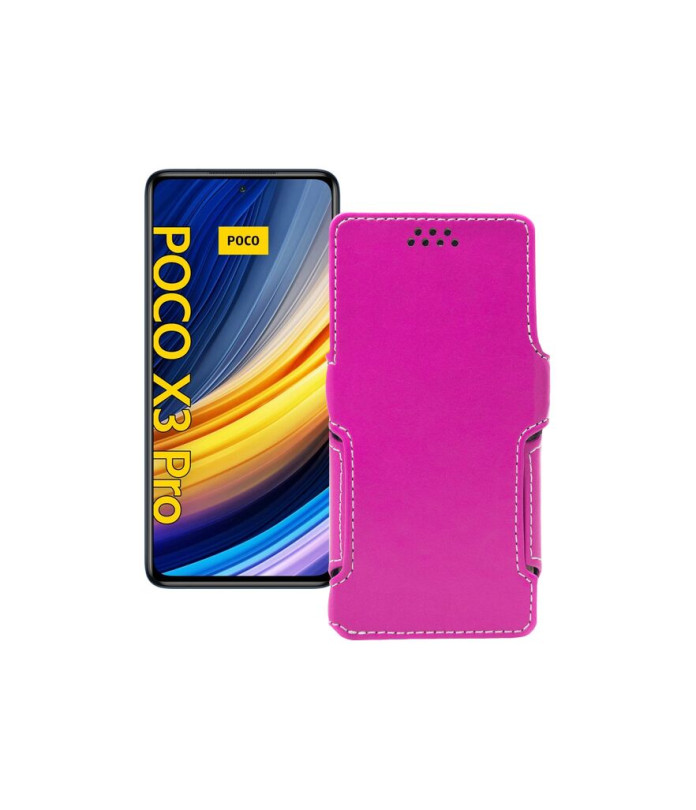 Чохол-книжка з екошкіри для телефону Xiaomi Poco X3 Pro