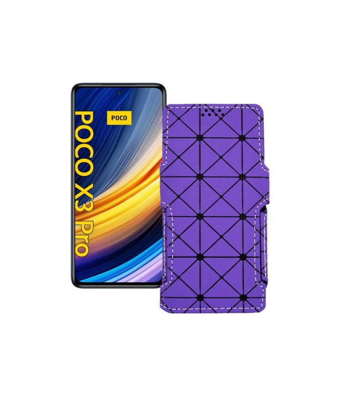 Чохол-книжка з екошкіри для телефону Xiaomi Poco X3 Pro