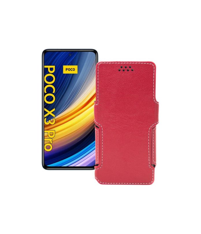 Чохол-книжка з екошкіри для телефону Xiaomi Poco X3 Pro