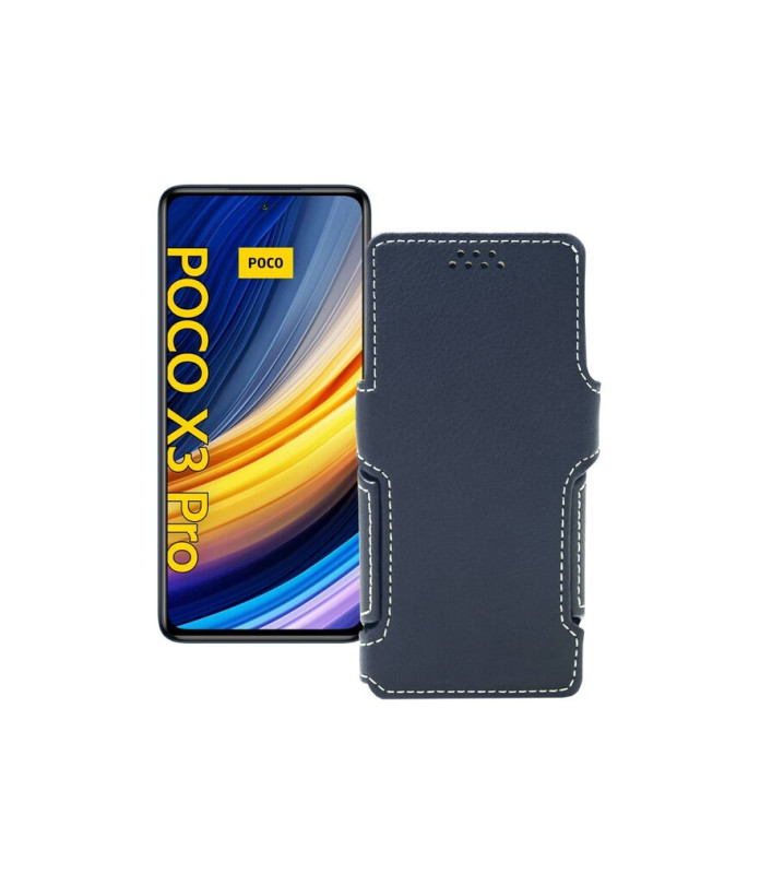 Чохол-книжка з екошкіри для телефону Xiaomi Poco X3 Pro