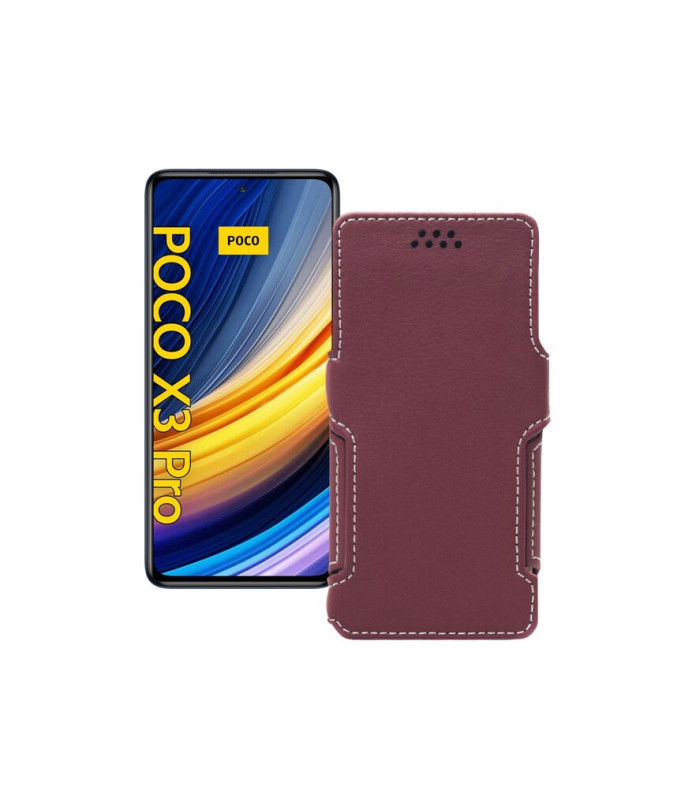 Чохол-книжка з екошкіри для телефону Xiaomi Poco X3 Pro