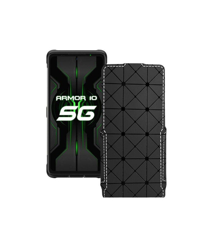 Чохол-флип з екошкіри для телефону Ulefone Armor 10 5G