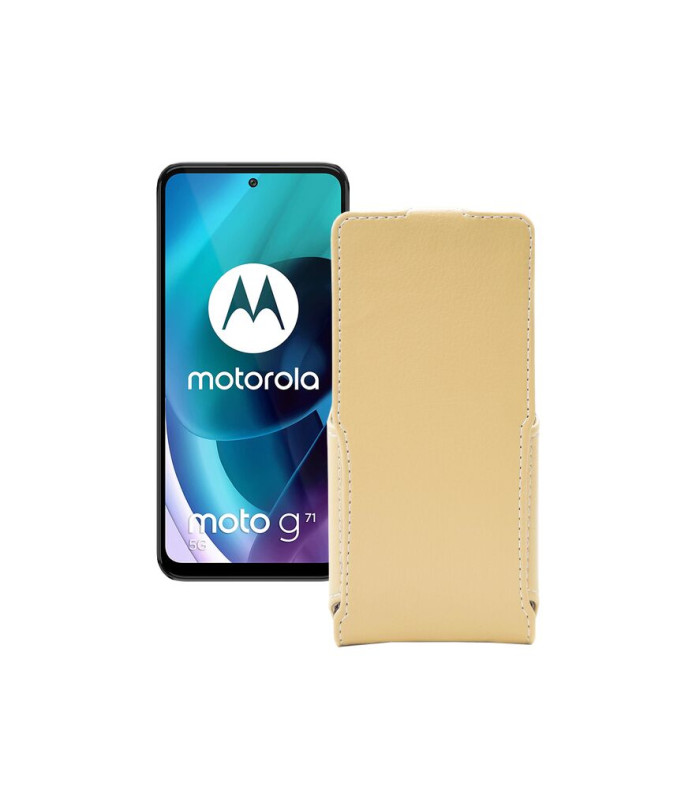 Чохол-флип з екошкіри для телефону Motorola Moto G71 5G