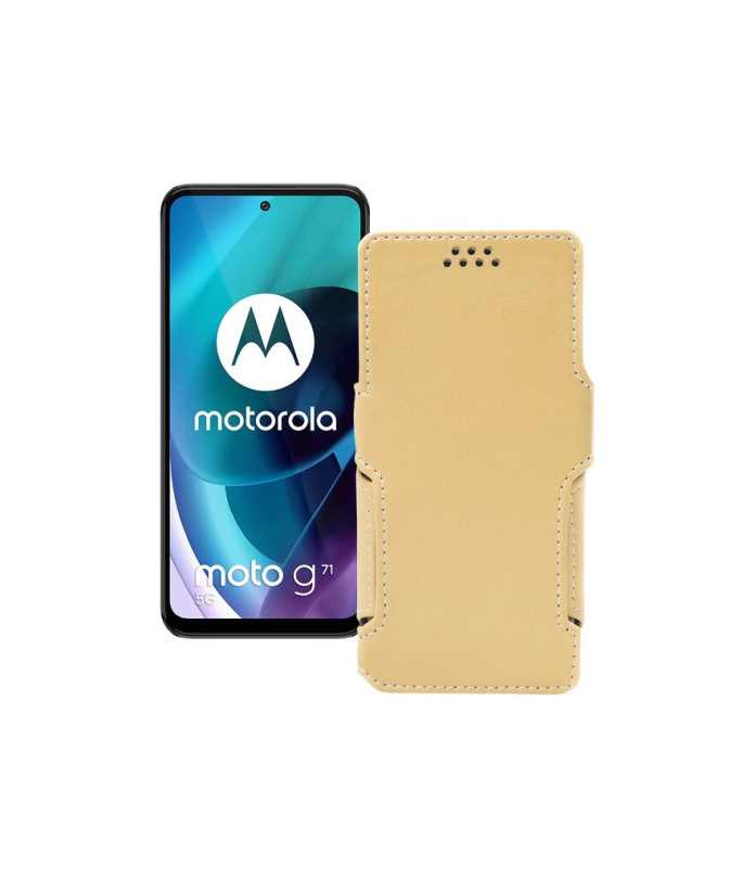 Чохол-книжка з екошкіри для телефону Motorola Moto G71 5G