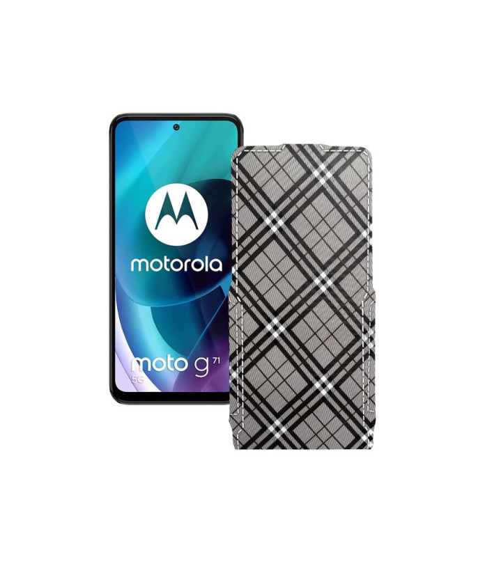 Чохол-флип з екошкіри для телефону Motorola Moto G71 5G