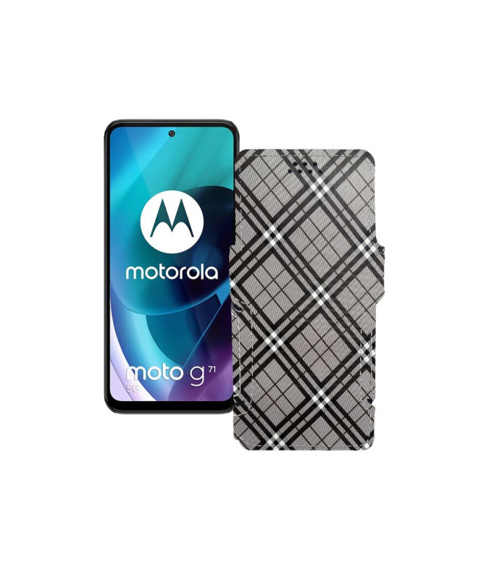 Чохол-книжка з екошкіри для телефону Motorola Moto G71 5G