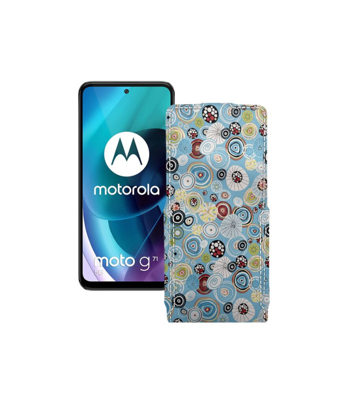 Чохол-флип з екошкіри для телефону Motorola Moto G71 5G