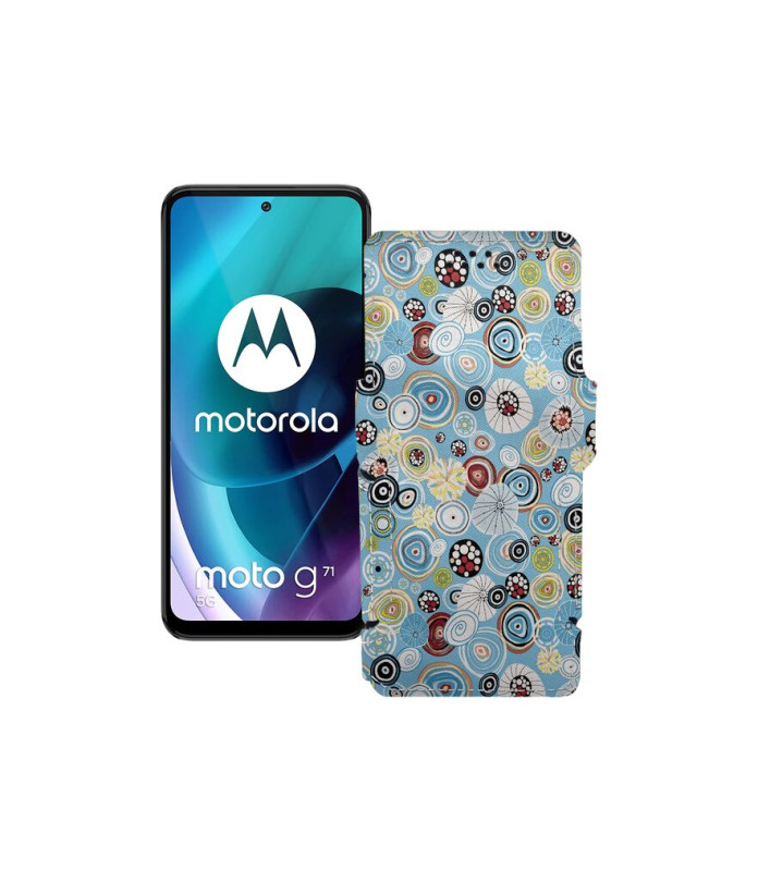 Чохол-книжка з екошкіри для телефону Motorola Moto G71 5G