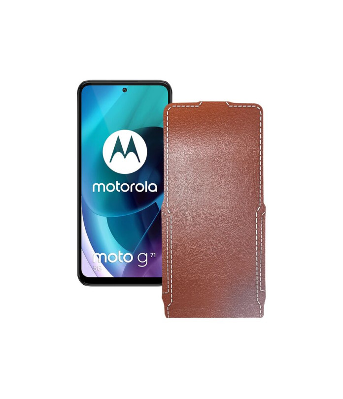 Чохол-флип з екошкіри для телефону Motorola Moto G71 5G