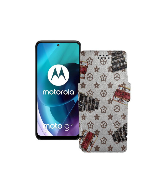 Чохол-книжка з екошкіри для телефону Motorola Moto G71 5G