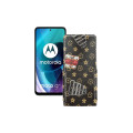 Чохол-флип з екошкіри для телефону Motorola Moto G71 5G