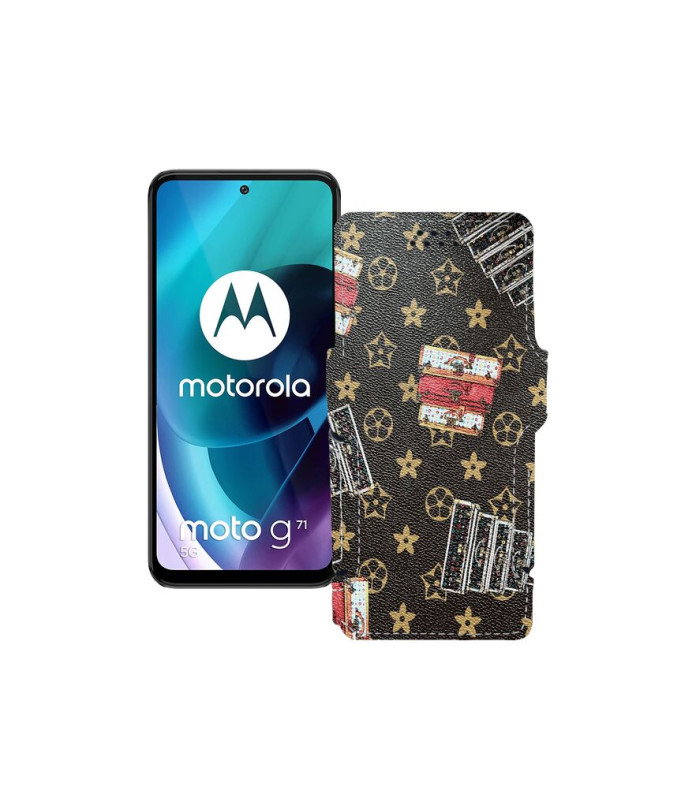 Чохол-книжка з екошкіри для телефону Motorola Moto G71 5G