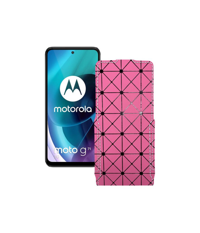 Чохол-флип з екошкіри для телефону Motorola Moto G71 5G