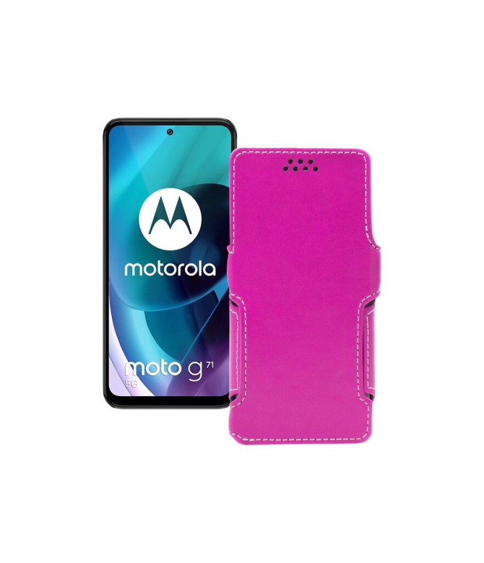 Чохол-книжка з екошкіри для телефону Motorola Moto G71 5G