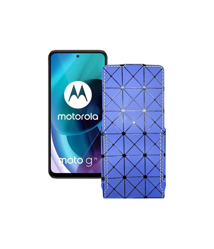 Чохол-флип з екошкіри для телефону Motorola Moto G71 5G