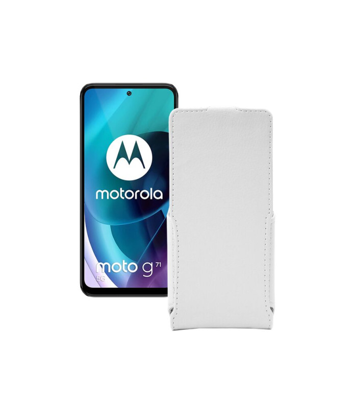 Чохол-флип з екошкіри для телефону Motorola Moto G71 5G