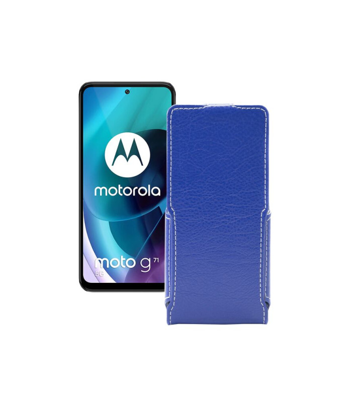 Чохол-флип з екошкіри для телефону Motorola Moto G71 5G