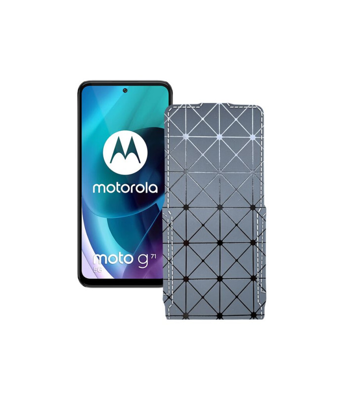 Чохол-флип з екошкіри для телефону Motorola Moto G71 5G