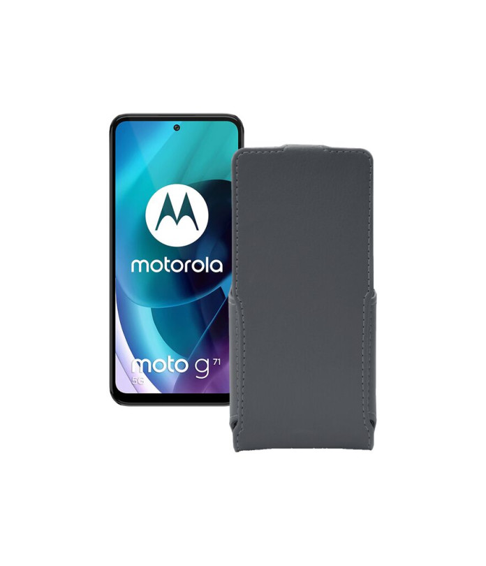 Чохол-флип з екошкіри для телефону Motorola Moto G71 5G