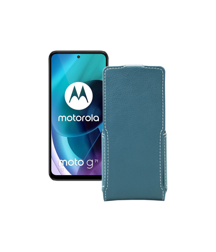 Чохол-флип з екошкіри для телефону Motorola Moto G71 5G