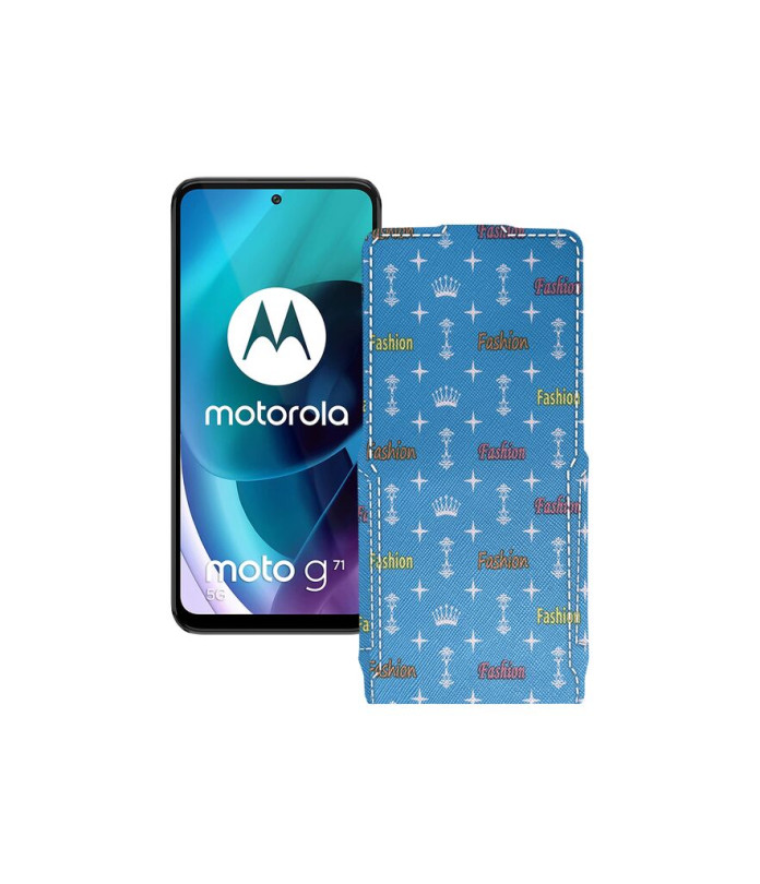 Чохол-флип з екошкіри для телефону Motorola Moto G71 5G