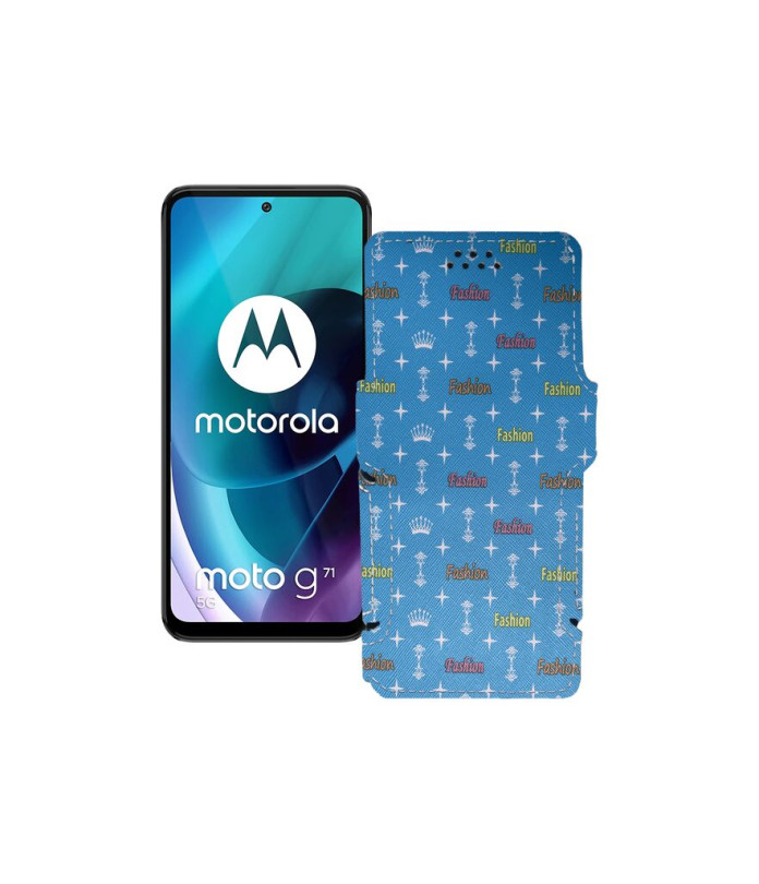 Чохол-книжка з екошкіри для телефону Motorola Moto G71 5G