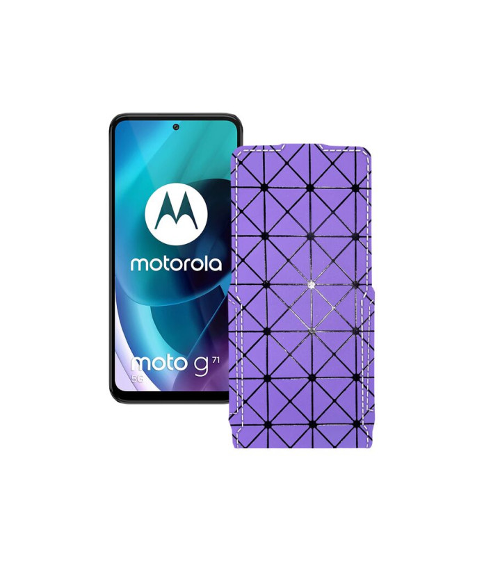 Чохол-флип з екошкіри для телефону Motorola Moto G71 5G