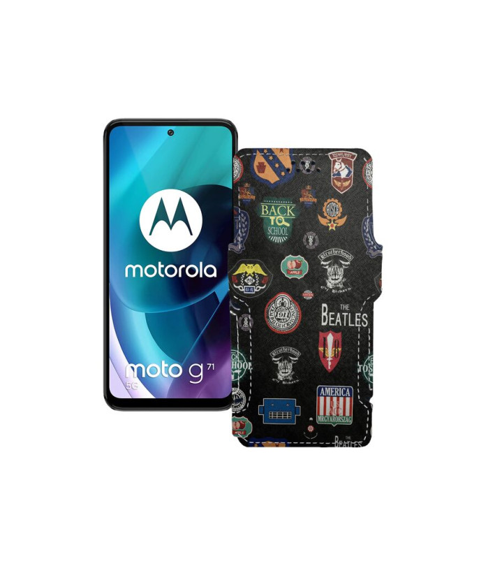 Чохол-книжка з екошкіри для телефону Motorola Moto G71 5G