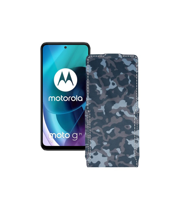 Чохол-флип з екошкіри для телефону Motorola Moto G71 5G