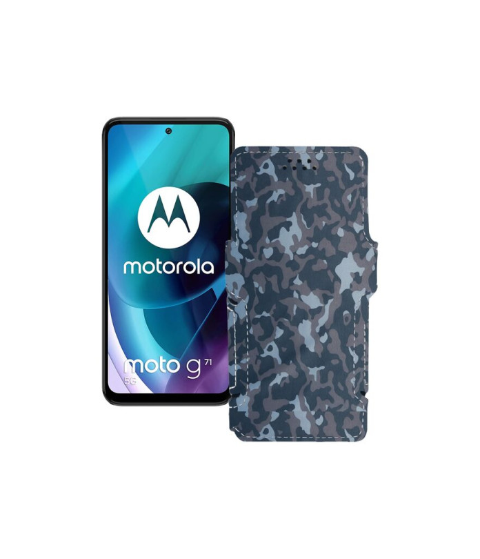 Чохол-книжка з екошкіри для телефону Motorola Moto G71 5G