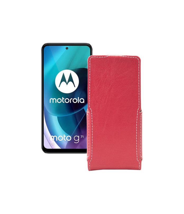 Чохол-флип з екошкіри для телефону Motorola Moto G71 5G