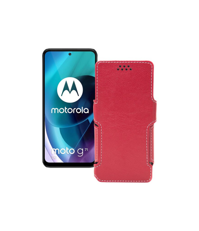 Чохол-книжка з екошкіри для телефону Motorola Moto G71 5G