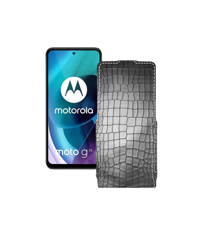 Чохол-флип з екошкіри для телефону Motorola Moto G71 5G