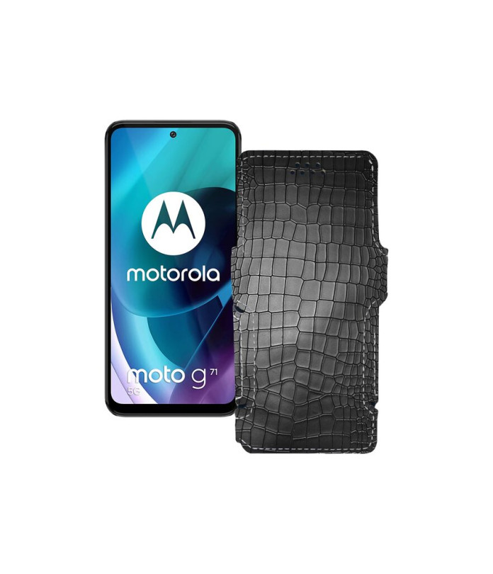 Чохол-книжка з екошкіри для телефону Motorola Moto G71 5G