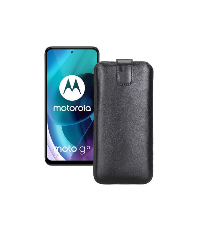 Витяжка з екошкіри для телефону Motorola Moto G71 5G