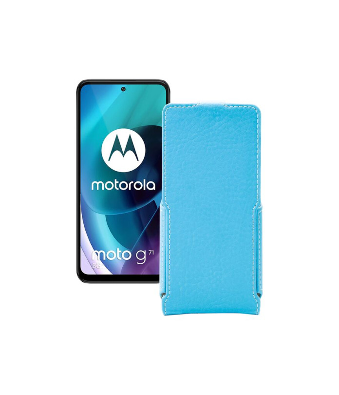 Чохол-флип з екошкіри для телефону Motorola Moto G71 5G