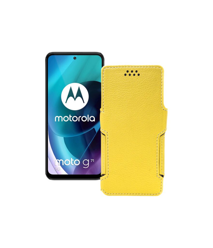 Чохол-книжка з екошкіри для телефону Motorola Moto G71 5G