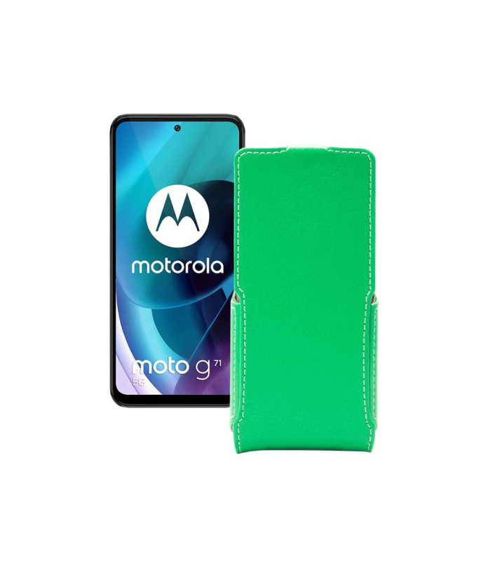 Чохол-флип з екошкіри для телефону Motorola Moto G71 5G