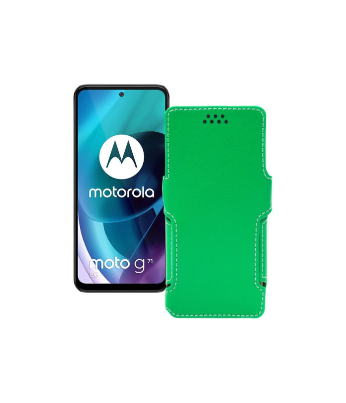 Чохол-книжка з екошкіри для телефону Motorola Moto G71 5G