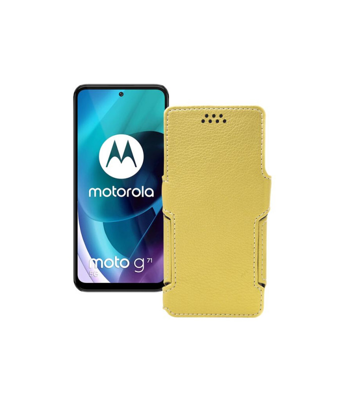 Чохол-книжка з екошкіри для телефону Motorola Moto G71 5G